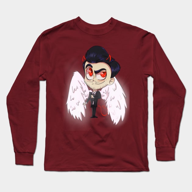 Lucifer Morningstar Long Sleeve T-Shirt by SpookytheKitty2001